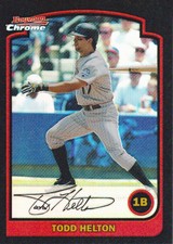 2003 Bowman Chrome Baseball Refractor #61 Todd Helton Colorado Rockies