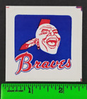 Vintage 1971 Atlanta Braves Baseball Vending Machine Sticker Card