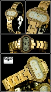 Elysee Watch Designer Trend Watch with Zirconia Stones Stainless - Picture 1 of 1