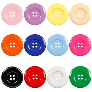 50Pcs 1.5inch38mm Sewing Resin Buttons Round Shape 4 Holes Craft Buttons for ... - Picture 1 of 8