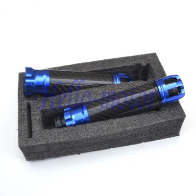Empuñadura de manillar de fibra de carbono de 22 mm 7/8" para Suzuki GSXR750/600/1000 GSXS1000 Foto 1 de 4