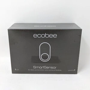 NUEVO Ecobee SmartSensor para Puertas y Ventanas Paquete de 2 2022 Blanco - EB-DWSHM2PK-01 - Imagen 1 de 8