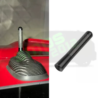 Mini R61 Paceman Bee-Sting 8 cm antenna albero aereo sportivo in fibra di carbonio nera - Immagine 1 di 4