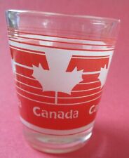 Canada (White Maple Leaves on Red Background ) Maple Leaf Shot Glass
