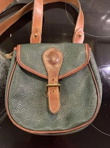 Vintage Mulberry Small Cross Body Bag/Purse Green Genuine Excellent Condition - Picture 1 of 12