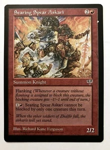 Searing Spear Askari Mirage LP (misprint printer hickey) Magic the Gathering MTG - Picture 1 of 2