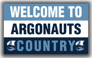 Toronto Argonaut Football Flag Welcome to Country 90x150cm 3x5ft Fan Best Banner - Picture 1 of 6