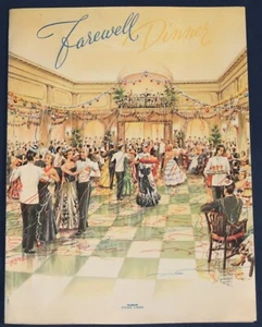 1955 Home Lines S.S. Homeric Farewell Dinner Menu - Picture 1 of 3