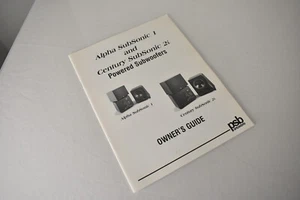 PSB Lautsprecher Alpha SubSonic I und Century Subsonic 2i Subwoofer Bedienungsanleitung - Bild 1 von 2