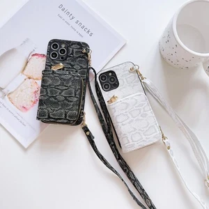 For Huawei Crossbody Card Wallet Bag Case +Strap Girls Phone Cover Stand Luxury - Picture 1 of 15