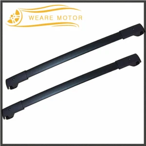 Black Roof Rack Cross Bars Luggage Carrier For 2014-2019 Subaru Forester Impreza - Picture 1 of 12