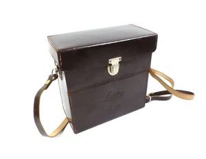 Leithard leather outfit case with strap. Sections for Visoflex, Viso len - Picture 1 of 12