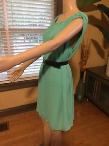Forever21 Women Summer Dress Turquoise/Green Size L Knee Length Preowned #C30 - Picture 1 of 10
