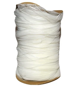 Vintage weiß glänzend spitze Kanten Netz Mitte Spitze 1" breit ca. 450 Yards NOS - Bild 1 von 8