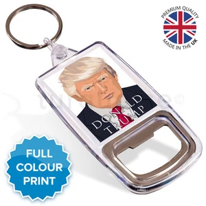 Llavero abrebotellas regalo foto recuerdo Donald Trump América 45 x 35 mm - Imagen 1 de 1