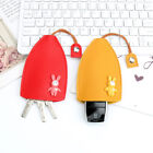 New Cute Creative Pull Type Key Bag Car PU Leather Keychain Storage Case Decor