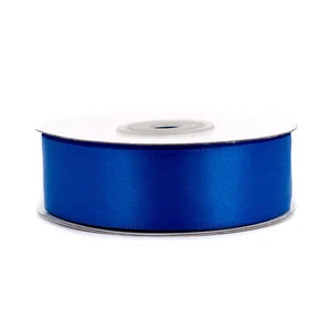 Doppelseitiges Satinband 25mm x 20m Schleifenband Geschenkband Stoffband Blau - Bild 1 von 9