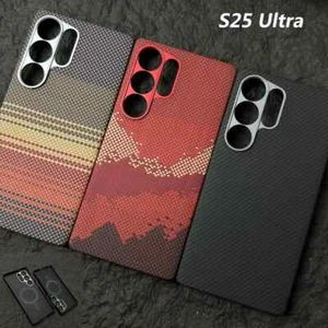 Aramid carbon fiber Magnetic case for Samsung Galaxy S25 Ultra for magsafe cover - Picture 1 of 12