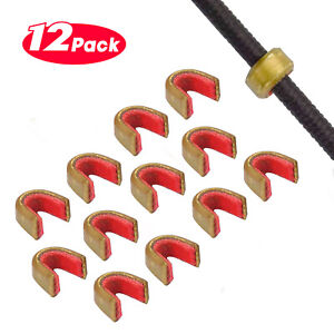 20 Pieces Nock Points Archery String Nocking Points Bow String Buckle Black