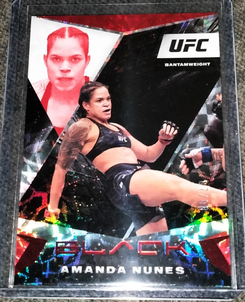 2021 Panini Chronicles UFC Black Amanda Nunes Red 87/88 Asia T Mall Exclusive - Image 1 of 2