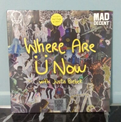 Jack U Justin Bieber Where Are U Now RSD 2016 Yellow Sealed Vinyl Record LP Foto 1 de 2