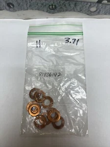 Copper Washer For New Holland. Part # 81806142 C5NE9E529A Lot of 9 Free Shipping - Picture 1 of 4