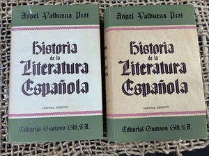 HISTORY OF SPANISH LITERATURE JULIO CASARES 1963 Vol.1&2 Spanish - Picture 1 of 4