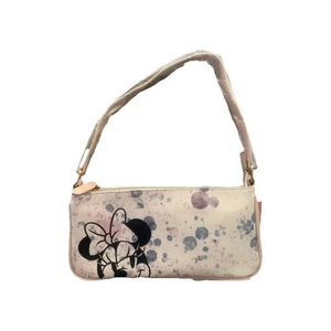 NWT DANI By Danielle Nicole Disney Minnie Mouse Crossbody Bag Pink Purple Splat - Picture 1 of 9