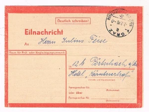 Eilnachricht nach Bomben Angriff auf Graz , 2.2.1945 - Foto 1 di 2
