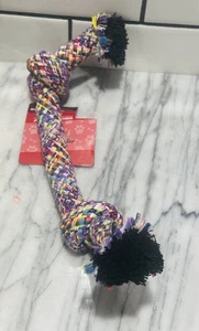 Multicolor Rope Tug Toy Interactive Knot  Dog Toy Heavy Duty - Picture 1 of 1