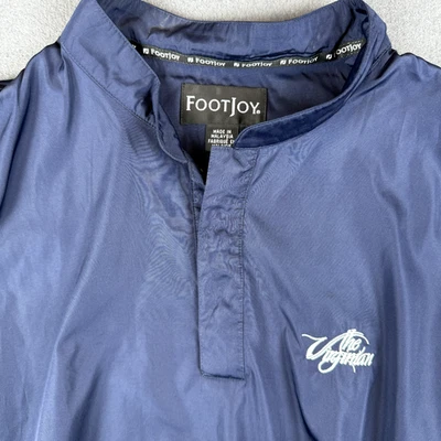 FootJoy Hombres Golf Windsirt Chaleco L Azul 1/4 Protección contra el Viento a Presión Resistente al Agua Foto 1 de 4