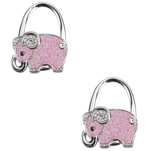 Set 2 ganci per borse gancio per borse elefante appendiabiti pieghevole - Foto 1 di 7