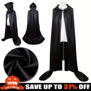 Halloween Hooded Robe Cloak Cape Robe Star Wars Jedi Costume Cosplay - Adult Kid - Picture 1 of 16