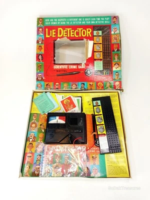 Vintage 1960 Mattel Lie Detector Board Game Complete *READ* - Image 1 of 4