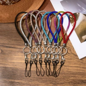Bright Phone Wrist Straps Diamond Crystal Keychain Phone Accessories - Photo 1 sur 14