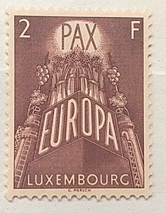 SELLOS LUXEMBURGO 1957 TEMA EUROPA SUELTO 1v. B PAZ 2F - Imagen 1 de 1