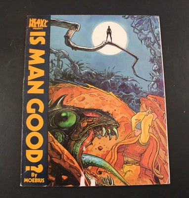 1978 Heavy Metal Presents Is Man Good ? By Moebius Adult Fantasy Graphic Novel  - Image 1 of 3
