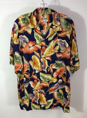 HILO HATTIE Short Sleeve Button Rayon Hawaiian Aloha Tropical Shirt Men Size XL - Image 1 of 3