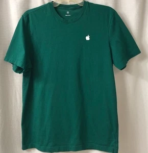 Camisa de Empleado de Apple Store Verde Oscuro Mangas Cortas Logo de Apple Talla M - Imagen 1 de 7