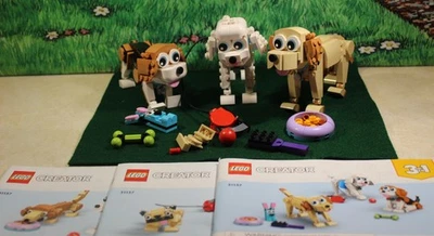 LEGO® Creator 3 en 1 Adorable Dogs 31137 Usado Manuales Incluidos Foto 1 de 4