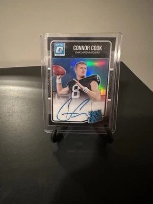 2016 Optic Rated Rookie Black Auto /25 Connor Cook RAIDERS MSU - Image 1 of 2