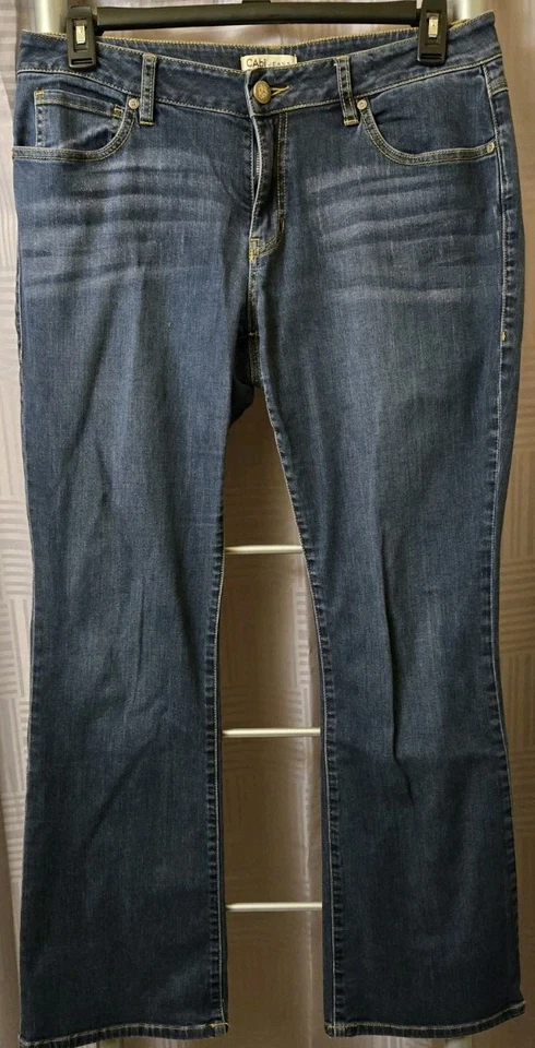 Pantalones de mezclilla para mujer Cabi talla 12 azul lavado medio Foto 1 de 4