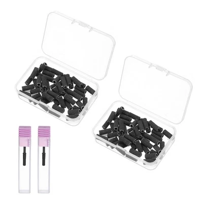 100 Stück 180# Körnung Schleifband für Nagelbohrer mit 3 mm (1/8") Dorn, schwarz - Bild 1 von 4