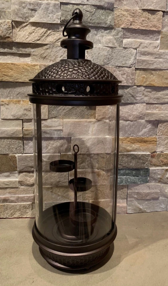 Candelabro linterna minarete martillado PartyLite #P93382 nuevo en caja Foto 1 de 4