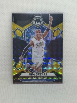 2023 - 24 帕尼尼马赛克 NBA Allen Iverson #300 黑金 /8 SSP 76ers 名人堂 — 第 1/4 张图片