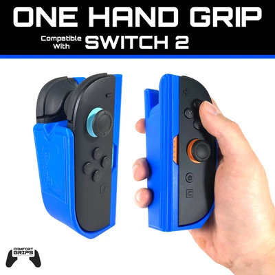 One Handed Grip Compatible With Switch 2 - 3D Printed - Image 1 of 4