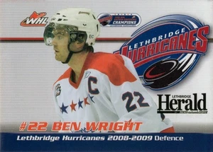 2008/09 Lethbridge Hurricanes - BEN WRIGHT - Picture 1 of 2