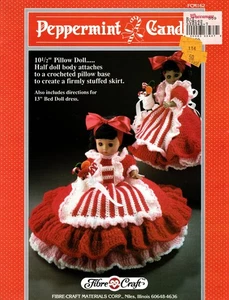 Fibre Craft FCM162 PEPPERMINT CANDY Puppenkleidung Häkelanleitung Broschüre - Bild 1 von 1