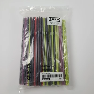 IKEA Soda Drinking Straws Wedding Party Crafts New in Package 200 Count - Image 1 of 4