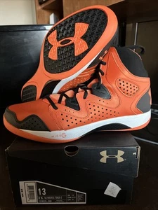 Under Armour UA TB Micro G Torch 2 sz 13 NEW Basketball Shoes Orange Rare! - Picture 1 of 7